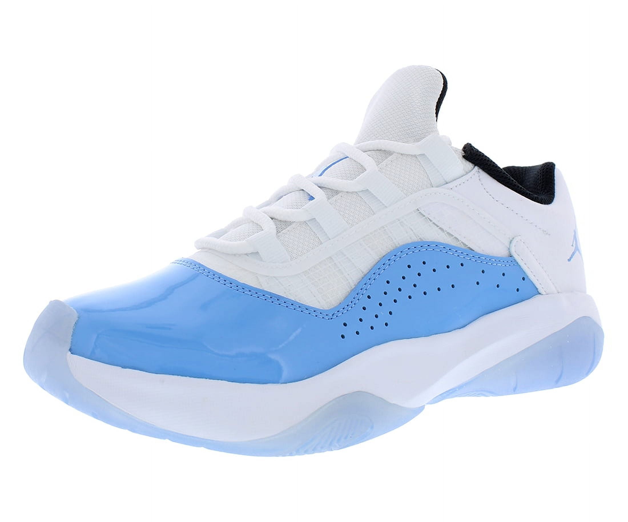 Nike Air Jordan 11 Comfort Low GS Boys Shoes Size 6.5, Color: White/University Blue/Black