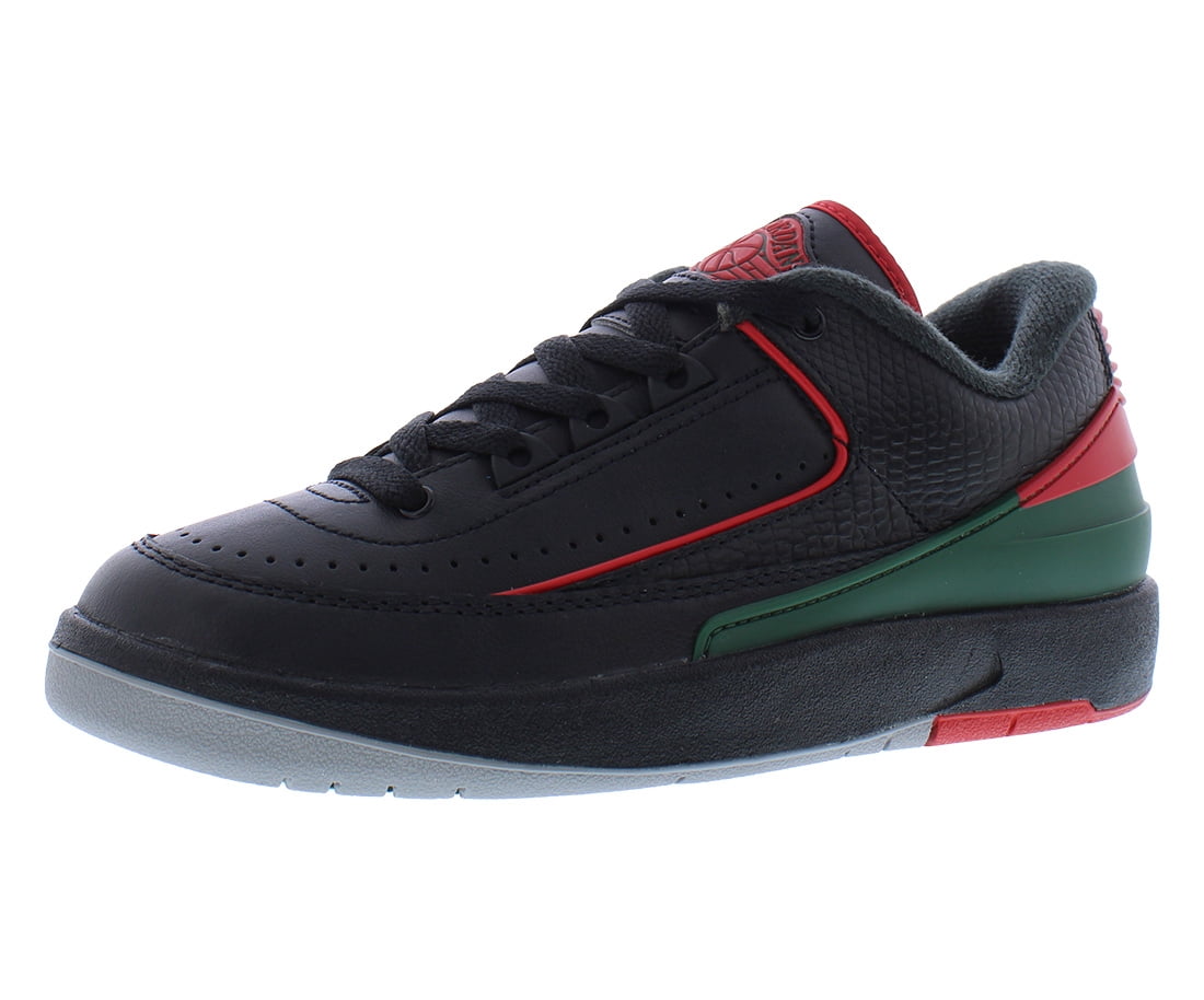 Nike Air Jordan 2 Retro Low Leather GS Boys Shoes Size 6, Color: Black ...