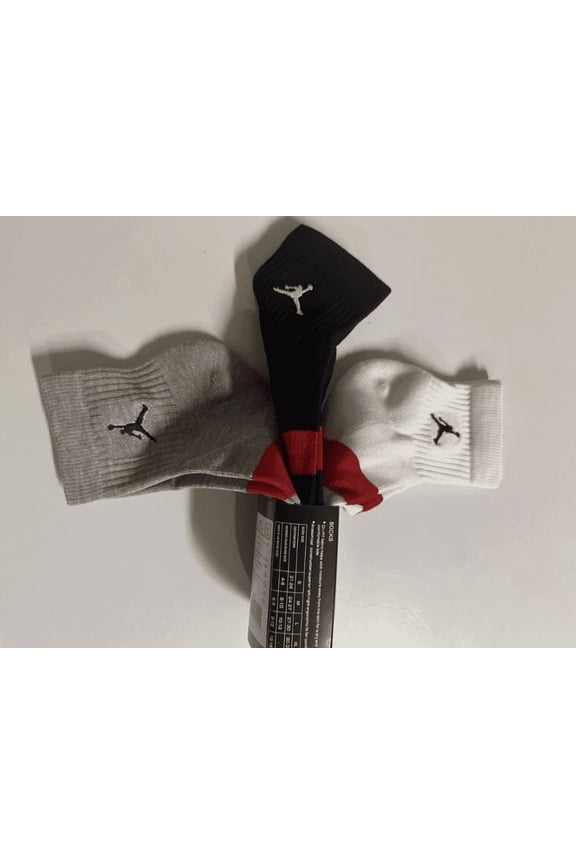Air Jordan 3 Pairs Everyday Max Ankle Socks Mens Size Large 8-12