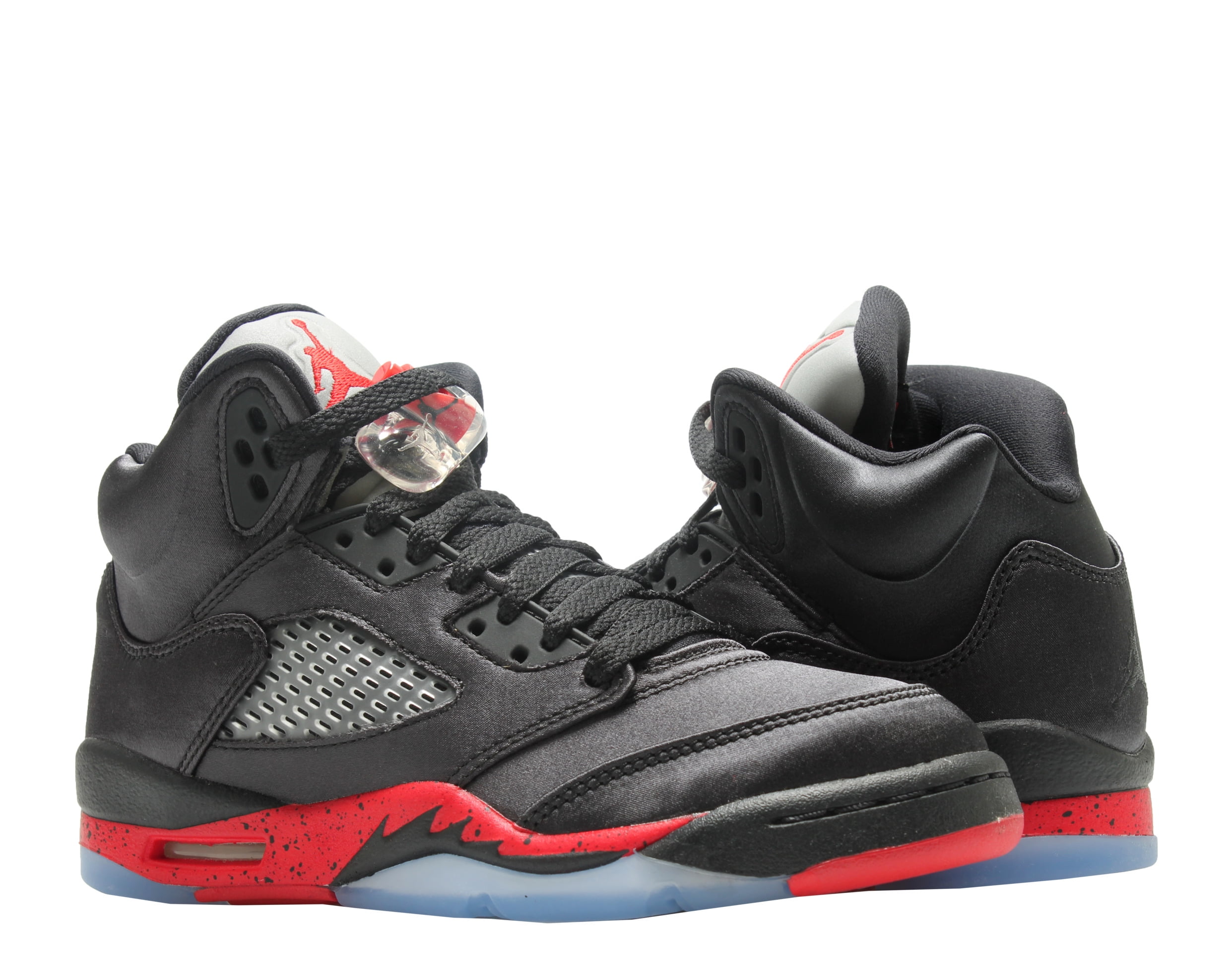 Air jordan 5 black satin top
