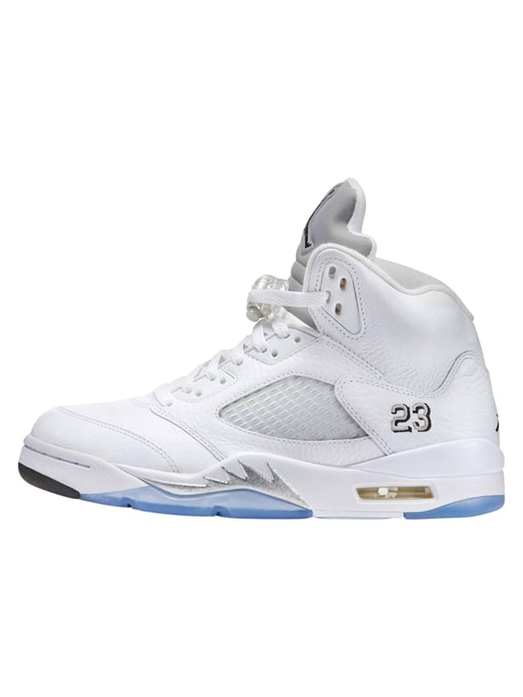 Men's Jordan 5 Retro OG "White Metallic" Wht/Blk-Mtlc Silver (HQ7978 103) - 10