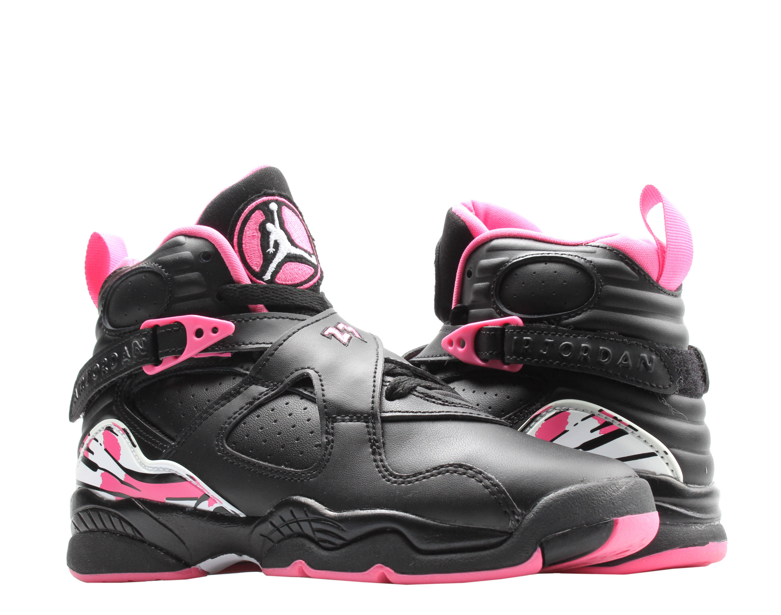 Nike Air Jordan 8 Retro (GS) Big Girls Basketball Shoes Size 6 - image 1 of 6