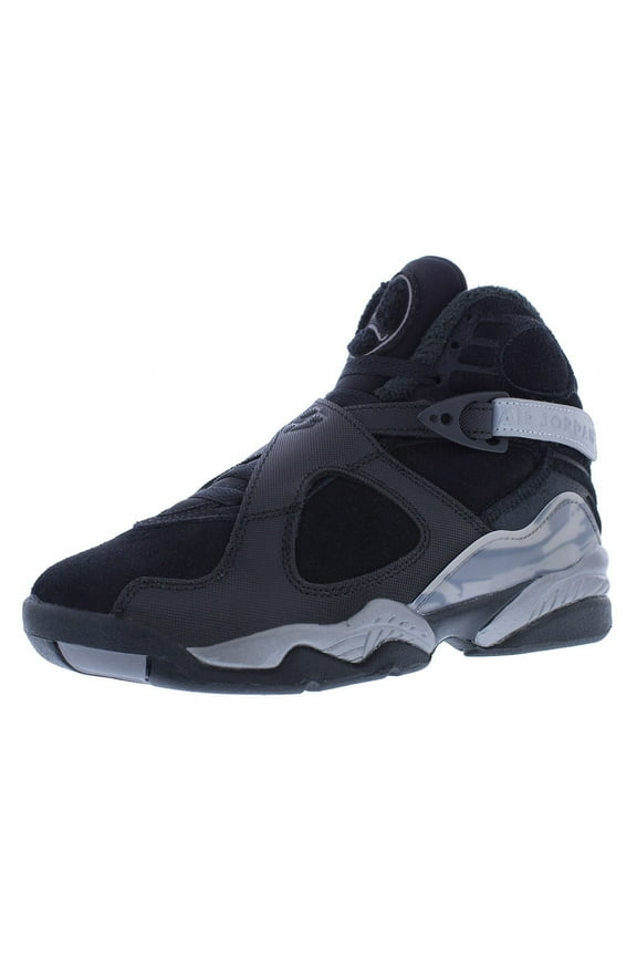 Air Jordan 8 Retro Winterized GS Boys Shoes Size 4, Color: Black/Gun Smoke/Metallic Silver