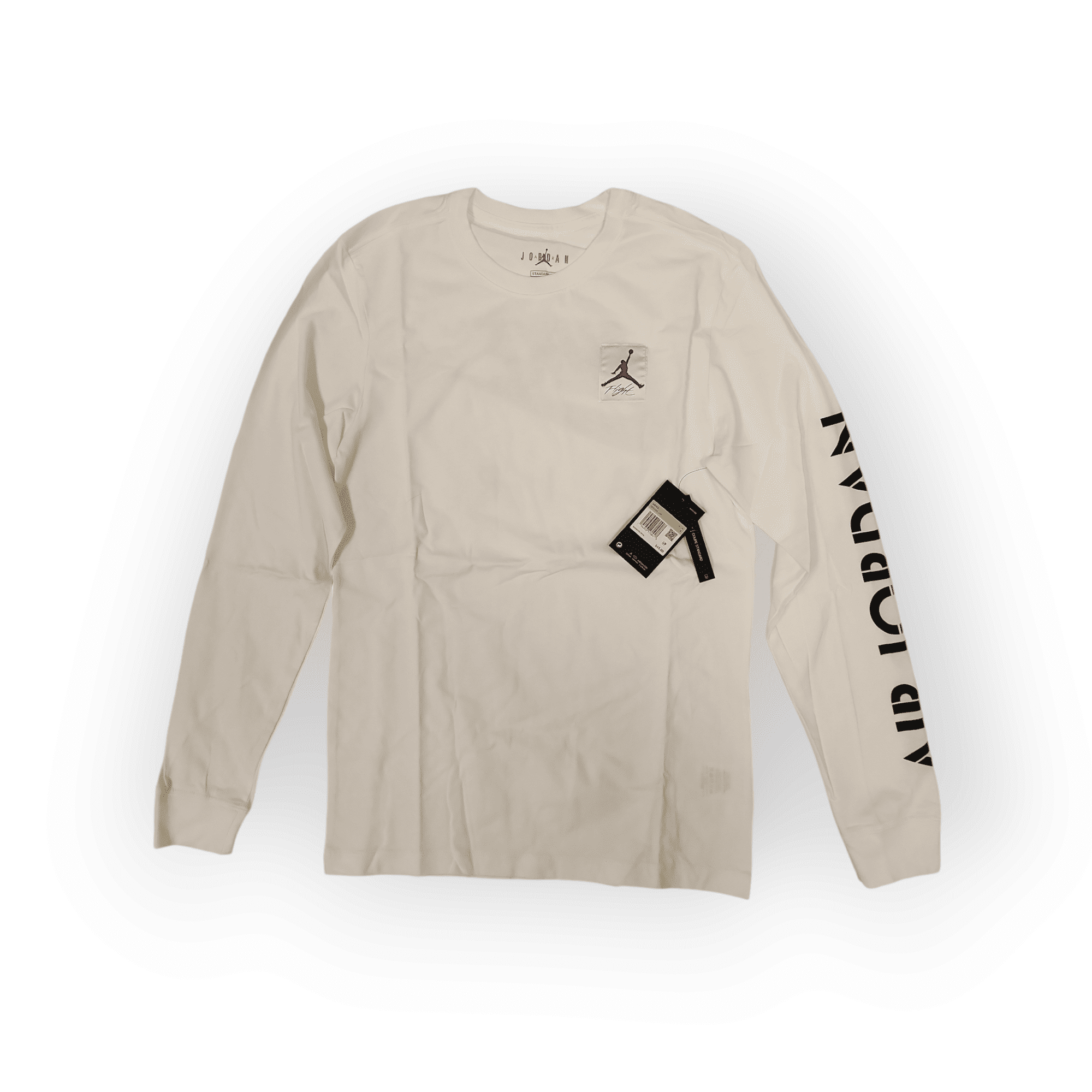 Nike Air Jordan AJ4 GFX Men's Long Sleeve White T-Shirt