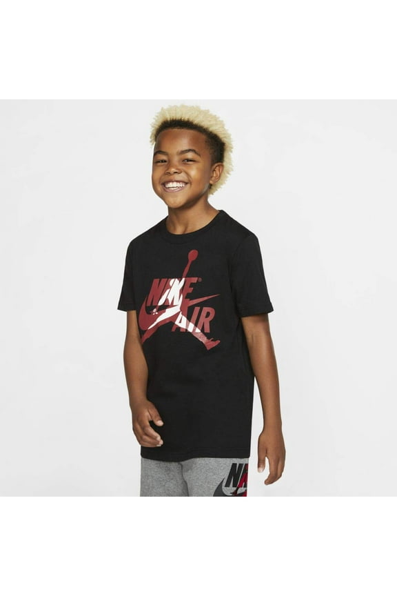 Air Jordan Big Boys Short-Sleeve Jumpman T-Shirt Jordan (Large, Black)