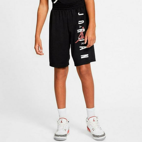 Nike Air Jordan Boys' Mesh Black Basketball Shorts Size M