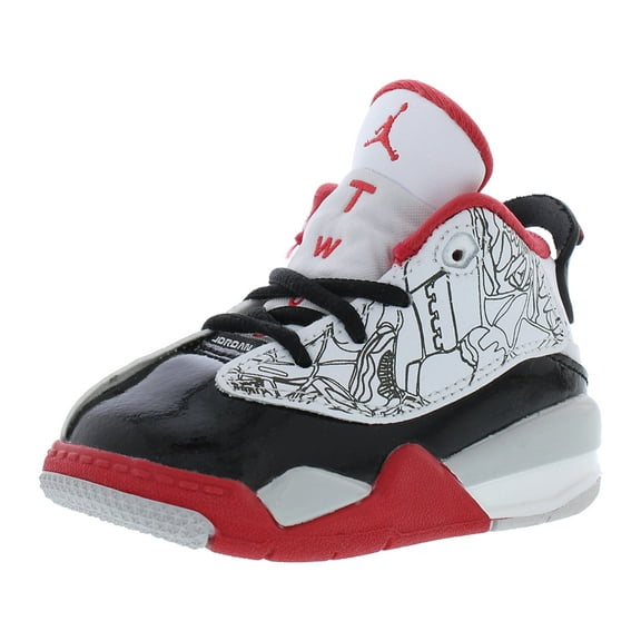 Nike Jordan Dub Zero Infant/Toddler Shoes Size 6, Color: White/True Red/Black
