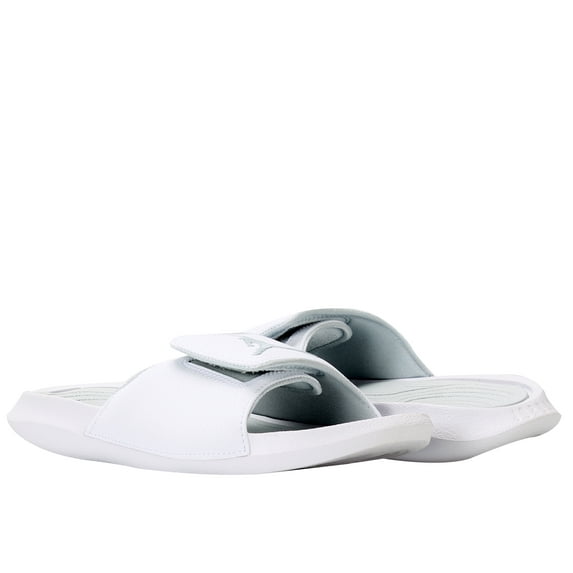 Nike Air Jordan Hydro 6 White/Silver-Grey Men's Slides 881473-120 Size 7
