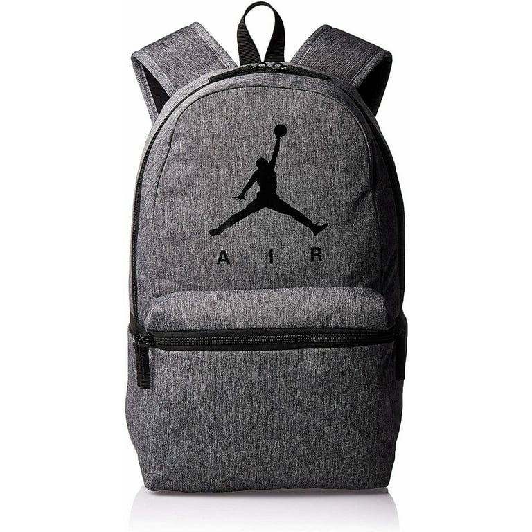 Nike Mochila Air Jordan Jumpman, Carbon Heather/Gym Red, Mochila