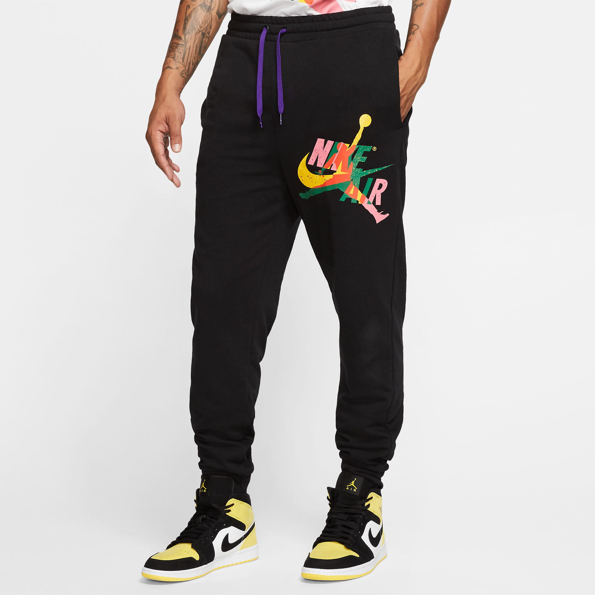 Nike Air Jordan Jumpman Classics Fleece Men's Pants Black ck2850