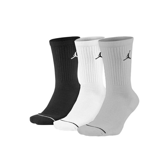Nike Air Jordan Jumpman Crew Socks - 3 Pair Pack Large