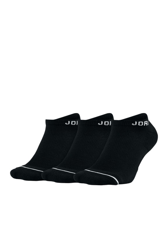 Nike Air Jordan Jumpman No-Show Socks - 3 Pair Pack Medium