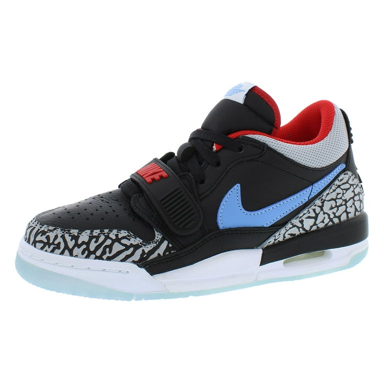 Nike Air Jordan Legacy 312 Low GS Boys Shoes Size 5.5 Color Black Wolf Grey Valor Blue