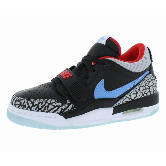Nike Air Jordan Legacy 312 Low GS Boys Shoes Size 6, Color: Black/Wolf Grey/Valor Blue