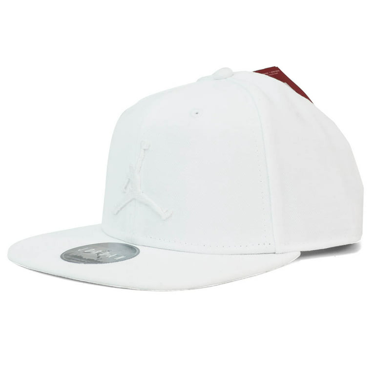 Nike Air Jordan Pro Jumpman Snapback Hat White/White