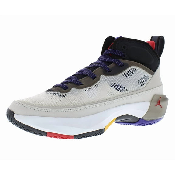 Nike Air Jordan XXXVII GS Boys Shoes Size 3.5, Color: Light Bone/Fire Red/Black