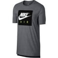 thumbnail image 1 of Nike Air Large Logo Crew Neck Men's Sportswear T-Shirt Grey/Black/White 892313-091, 1 of 2