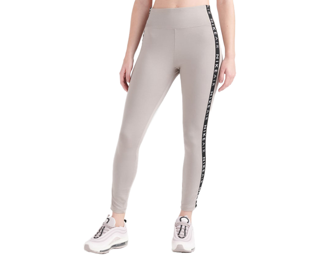 Nike Air Legging Womens Active Pants Size M Color Beige Black