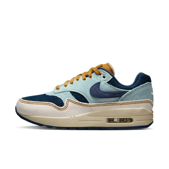Women's Nike Air Max 1 '87 Aura/Midnight Navy-Pale Ivory (FQ8900 440) - 8