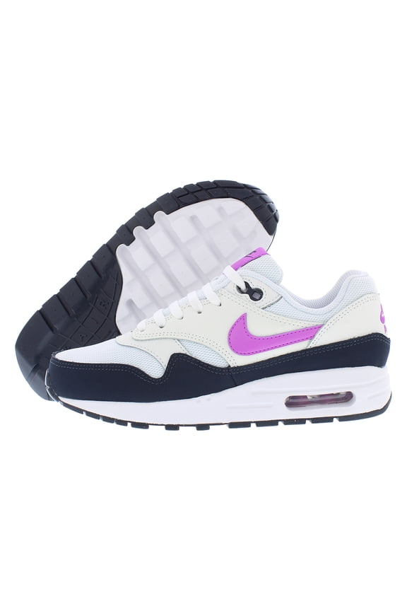 Air Max 1 BG GS Girls Shoes Size 6.5, Color: White/Fuschia Dream