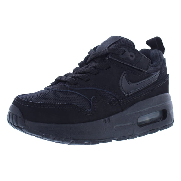 Nike Air Max 1 EasyOn PS Girls Shoes Size 9, Color: Black/Black/Black