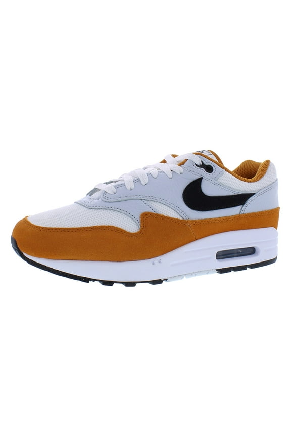 Air Max 1 Mens Shoes Size 10.5, Color: White/Black/Monarch