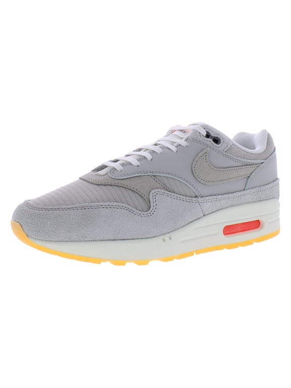 Air Max 1 PRM Mens Shoes Size 8, Color: Grey/White