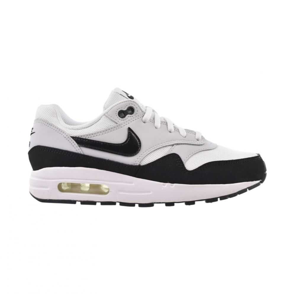 Big Kid's Nike Air Max 1 White/Black-Pure Platinum (DZ3307 106