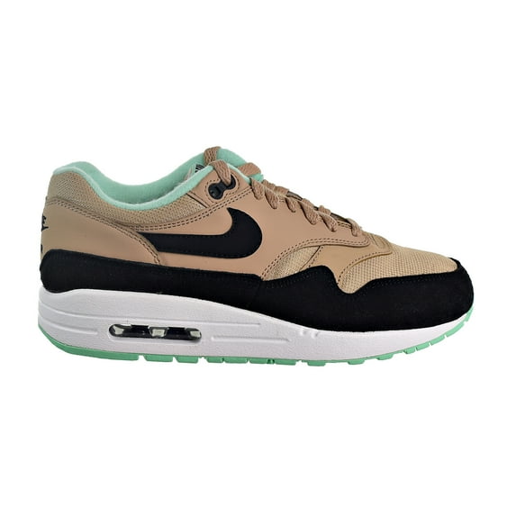 Nike Air Max 1 Women's Shoes Desert/Black/Green Glow/White 319986-206