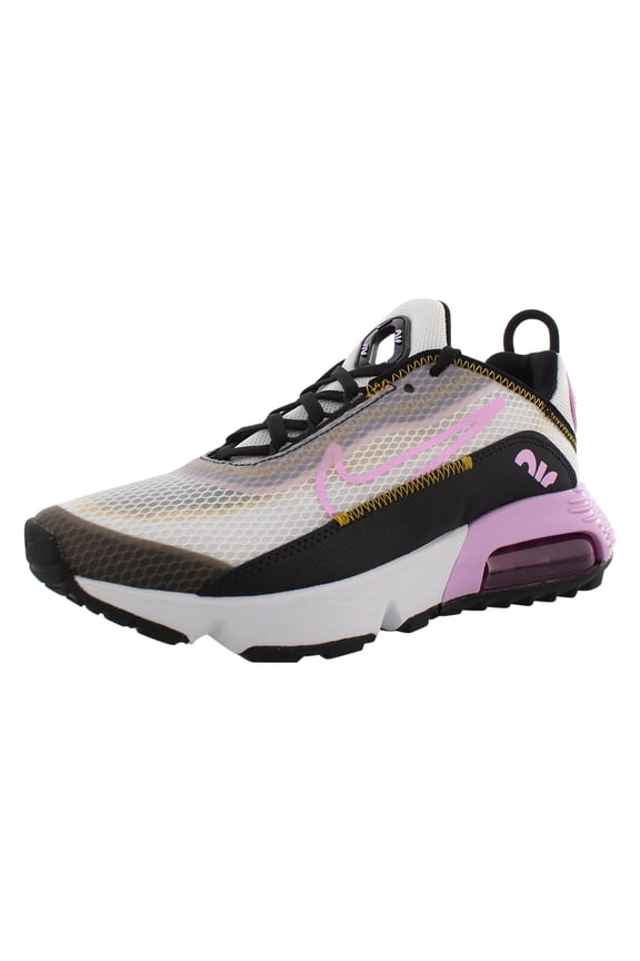 Air Max 2090 Gs Girls Shoes Size 7, Color: White/Light Arctic Pink/Black