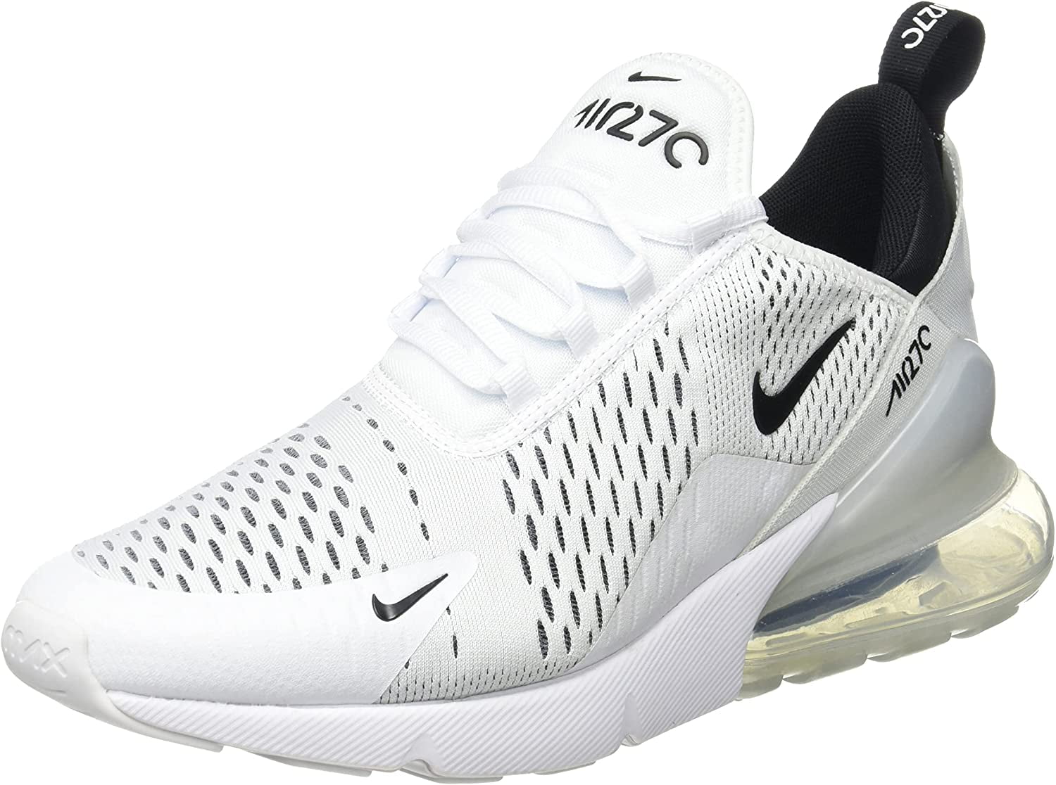 ゆうた Women's Nike Air Max 270 White/Black/White (AH6789 100) - 12