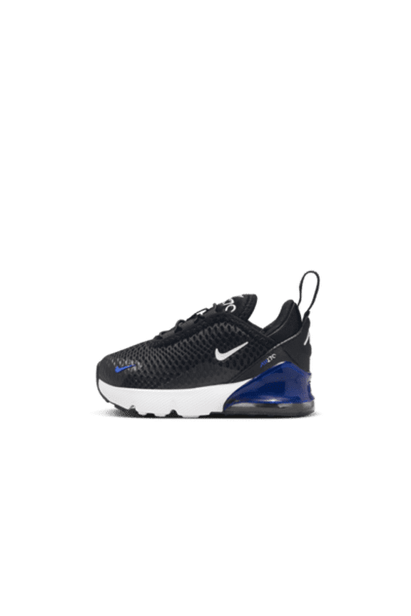 Air Max 270 Baby/Toddler Shoes Color: Black/Racer Blue/Dark Grey/White Size: 5C