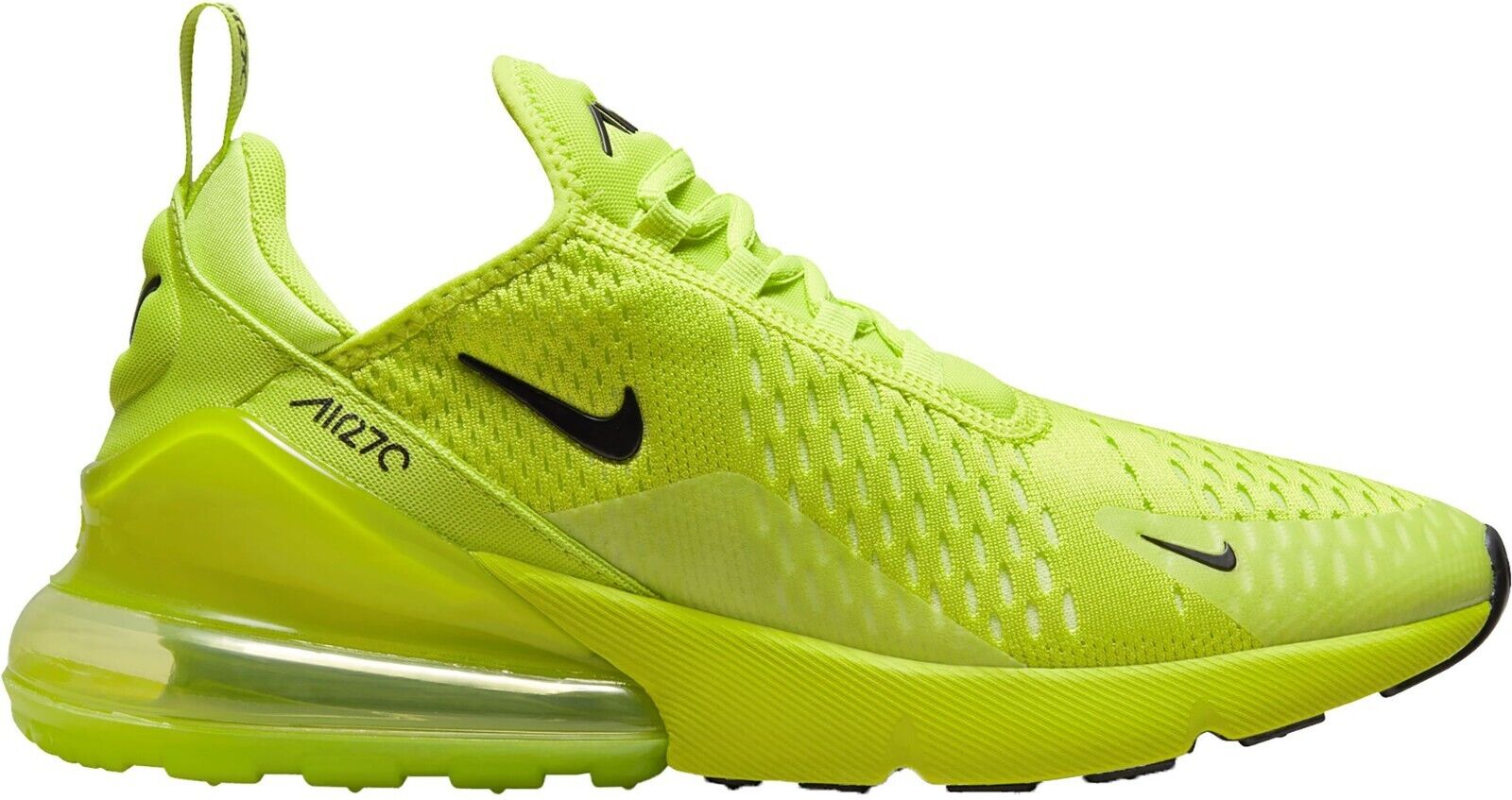 Nike Air Max 270 DV2226-300 Women's Atomic Green & Black Tennis Ball Shoes DDJJ9 (6) - image 1 of 5