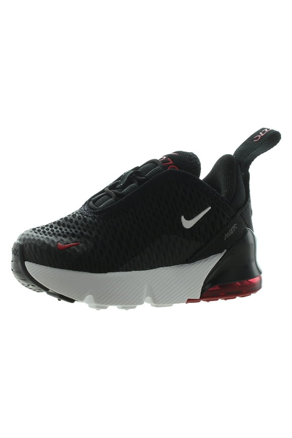 Air Max 270 Infant/Toddler Shoes Size 4, Color: Black/White/Gym Red/Iron Grey
