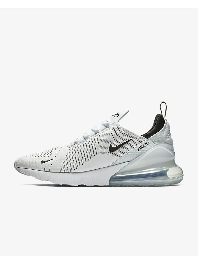 Nike Men's Air Max 270 Lifestyle Running Shoes, White/Black, Dual