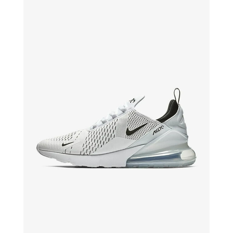 Nike Men's Air Max 270 Lifestyle Running Shoes, White/Black