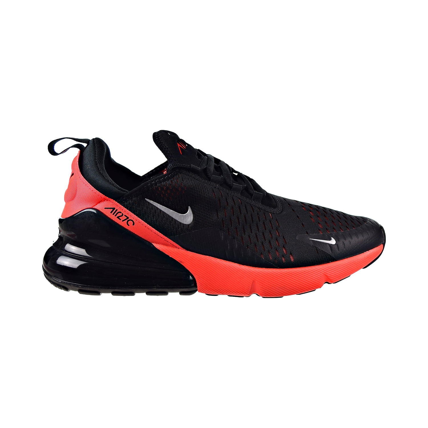 Nike Air Max 270 Men's Shoes Black-University Red-Metallic Silver ...