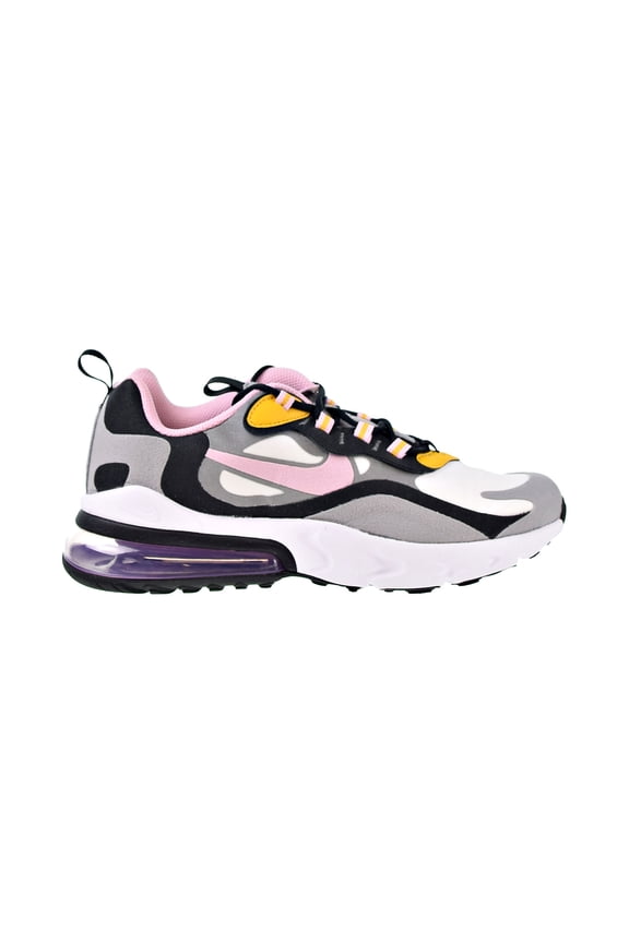 Air Max 270 React Big Kids' Shoes Particle Grey-Arctic Pink-Sulfur bq0103-017