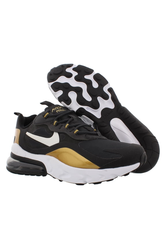 Air Max 270 React Boys Shoes Size 7, Color: Anthracite/White/Black