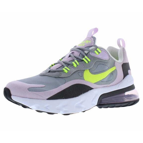 Nike Air Max 270 React GS Boys Shoes Size 6, Color: Particle Grey/Lemon Venom