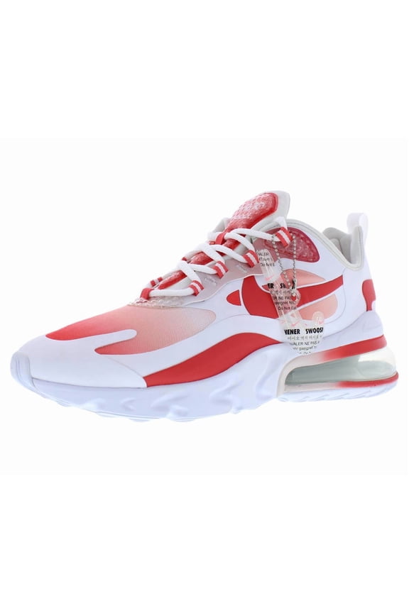 Air Max 270 React SE Womens Shoes Size 6.5, Color: White/Track Red/Barely Rose