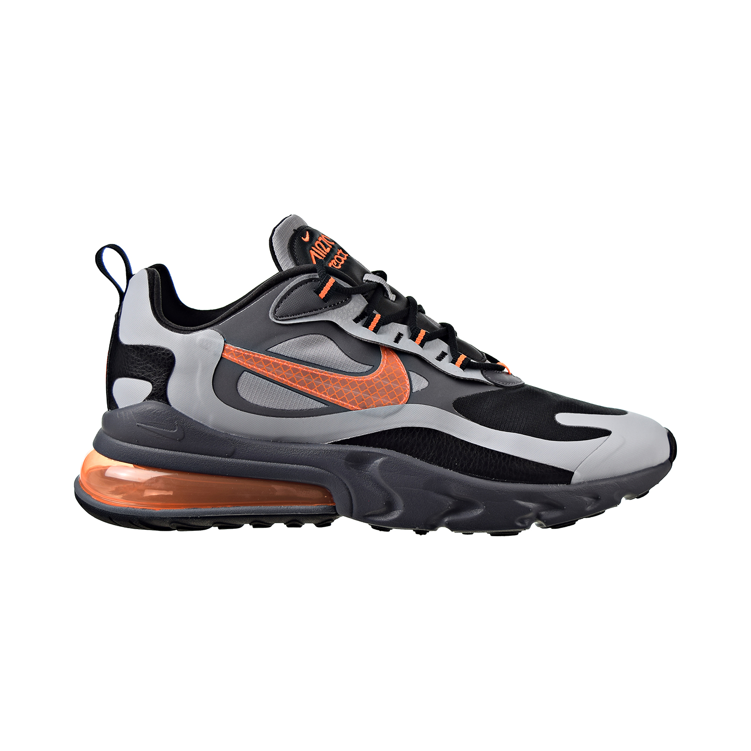 Nike Air Max 270 React Winter Casual Men's Shoes Wolf Grey-Total Orange-Black cd2049-006 - image 1 of 6