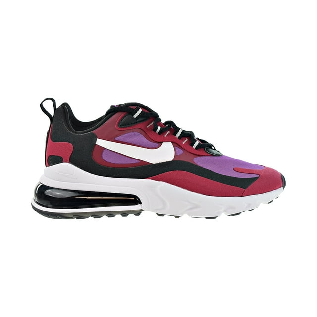 Nike Air Max 270 React Women's Shoes Noble Red-Black-Vivid Purple ci3899-600