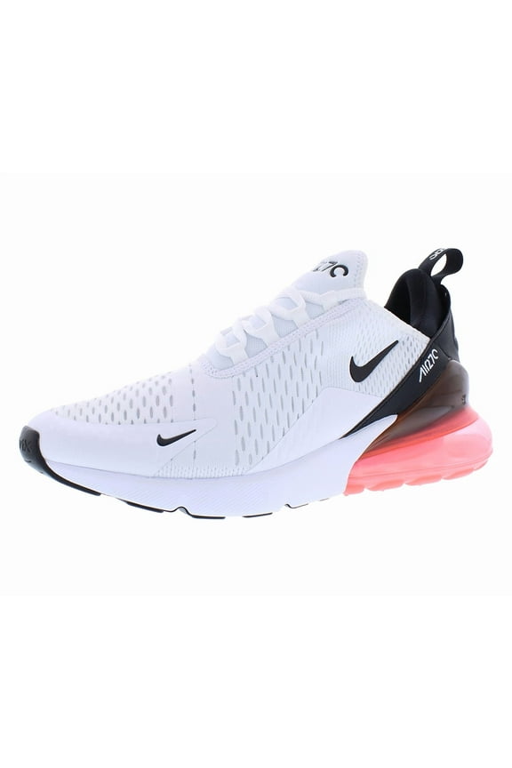 Air Max 270 Mens Shoes Size 11.5, Color: White/Black/Hot Punch