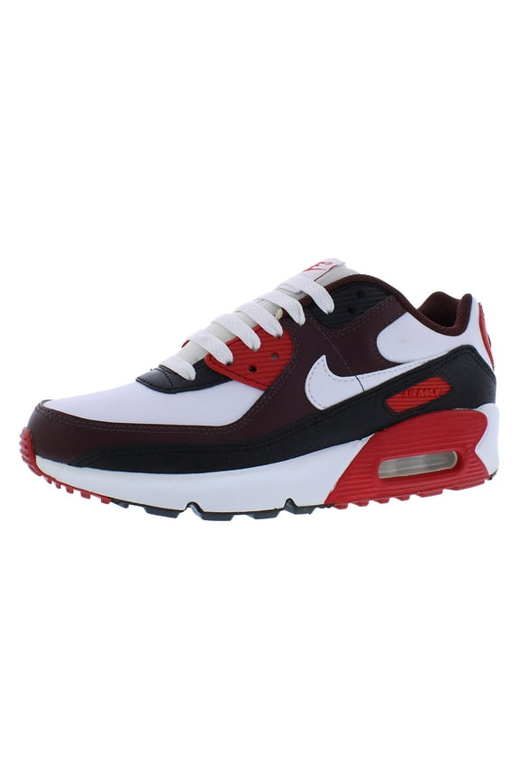 Air Max 90 GS Boys Shoes Size 4.5, Color: Burgundy Crush/White/Black