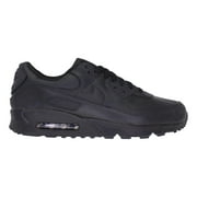 Mens Nike Air Max 90 LTR Leather Triple Black Blk/Blk-Blk CZ5594 001 - 13