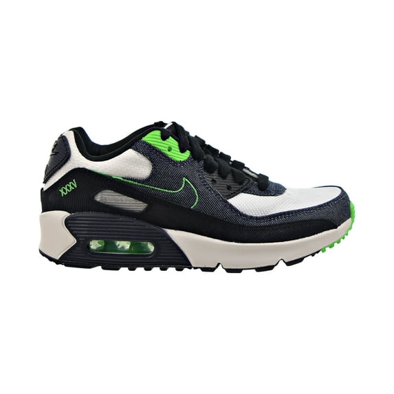 Nike Air Max 90 LTR SE Big Kids' Shoes Black-Scream Green-Summit White dn4376-001