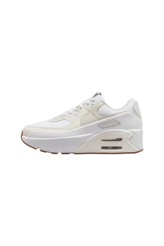 Air Max 90 LV8 Women's Shoes FD4328-111, White/Soft Pearl/Platinum Tint/Sail Size 9