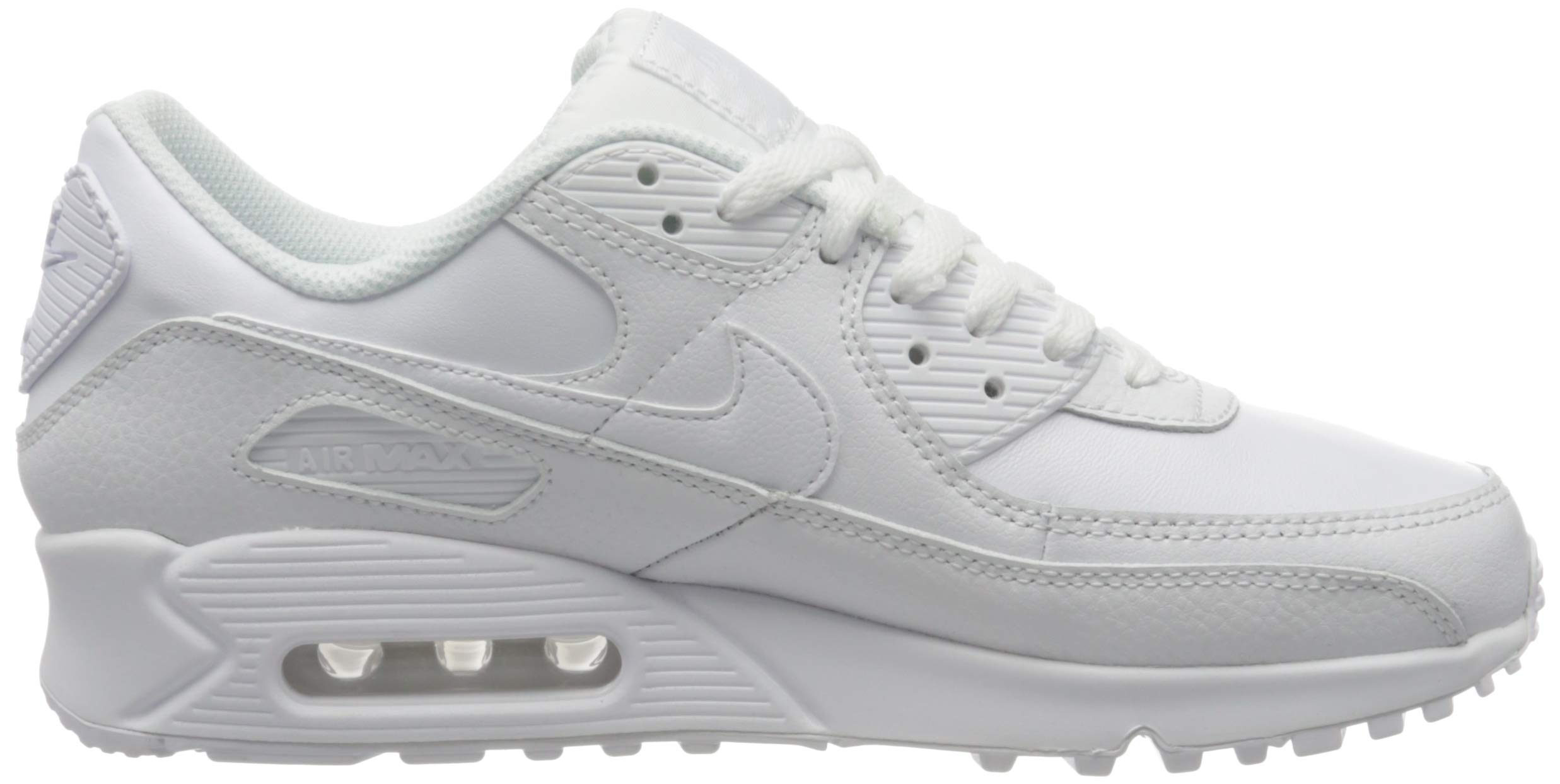 Nike Men s Air Max 90 Leather Sneakers White Size 9 Medium Style