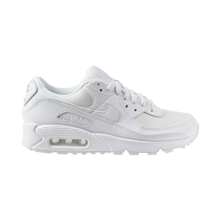★Nike★ Air Max 90 M White Wolf Grey White CN8490100 CN8490 Nike Air Max 90 Men's Premium Leather Shoes White-Wolf Grey